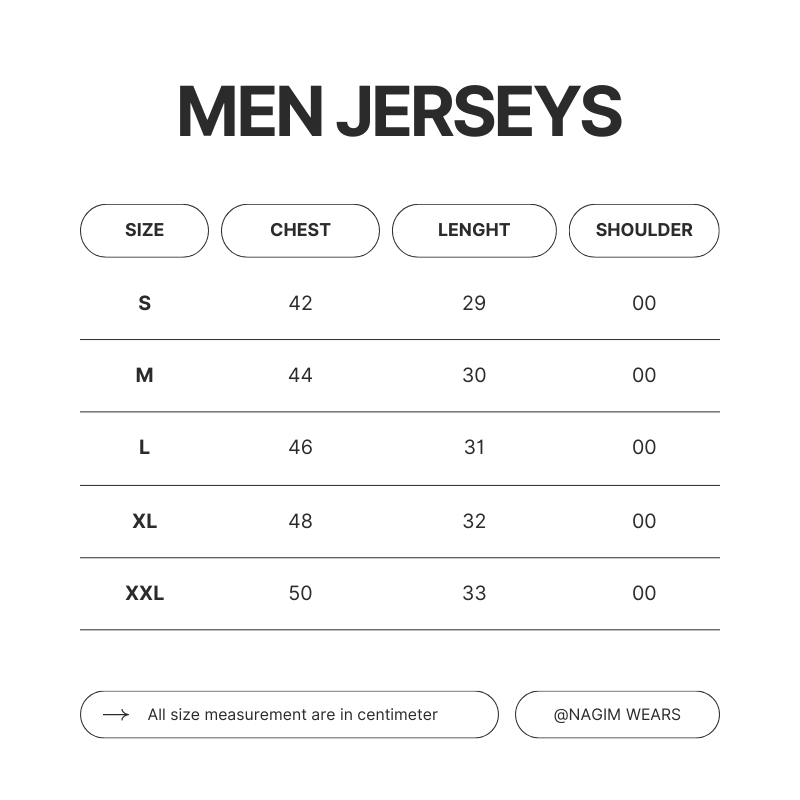 Basketball Jerseys Men Size Chart