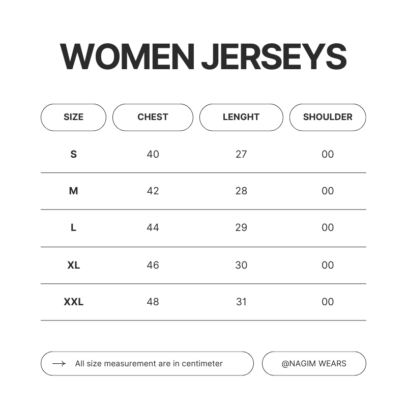 Basketball Uniform Women Jerseys Size Chart