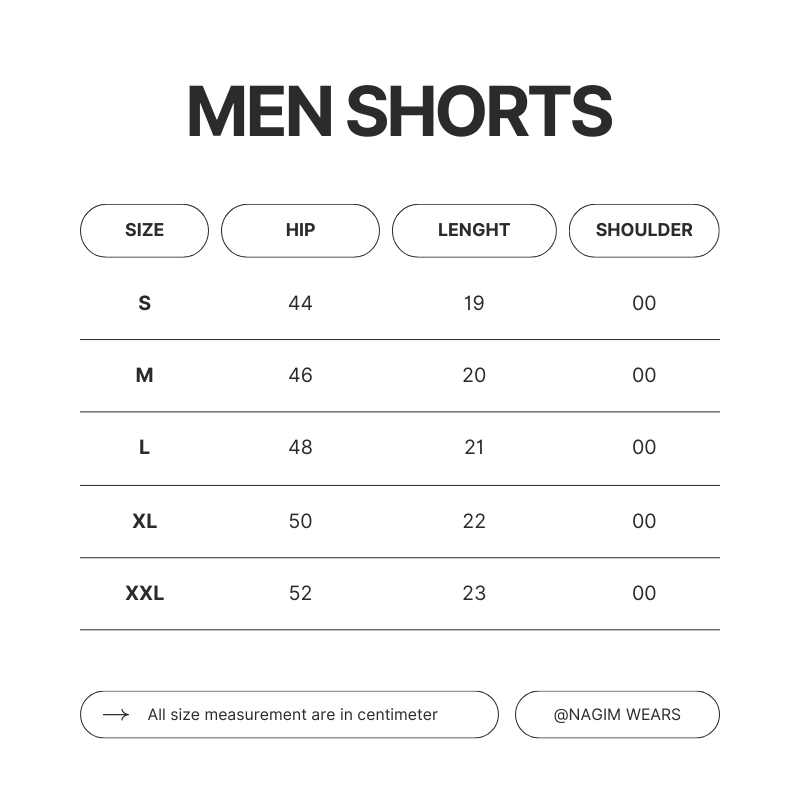 Basketball Shorts Size Chart