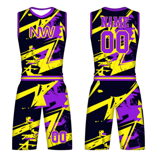 Youth Basketball Uniform Set, Basketball Jersey and Shorts, Sportswear, Athletic Apparel, Team Uniform