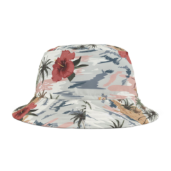 Tropical Bucket Hat, Summer Hat, Beach Hat, Floral Bucket Hat, Fashion Accessory